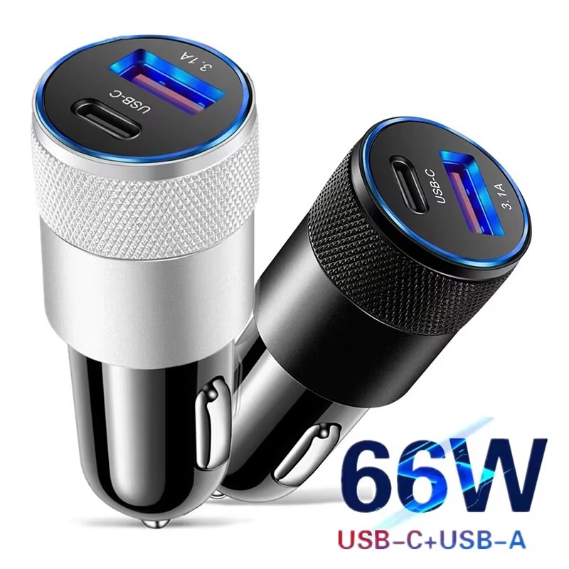 Usb C Cable - 66W USB Car Charger Type C