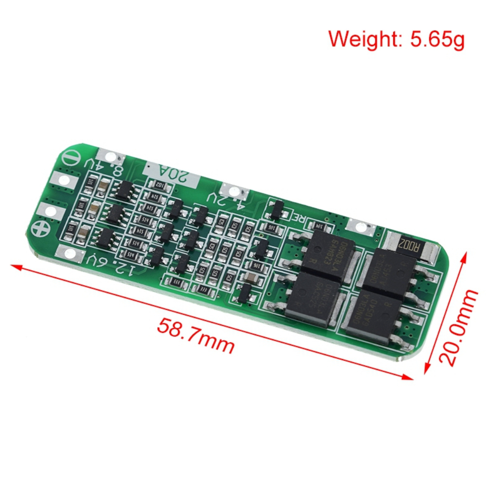 Li Ion Charger Module - 3S 20A Li-ion Lithium Battery 18650