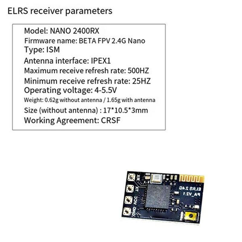 Antenna 2.4Ghz - CYGJ-10PCS ELRS 2.4Ghz Receiver NANO Expresslrs