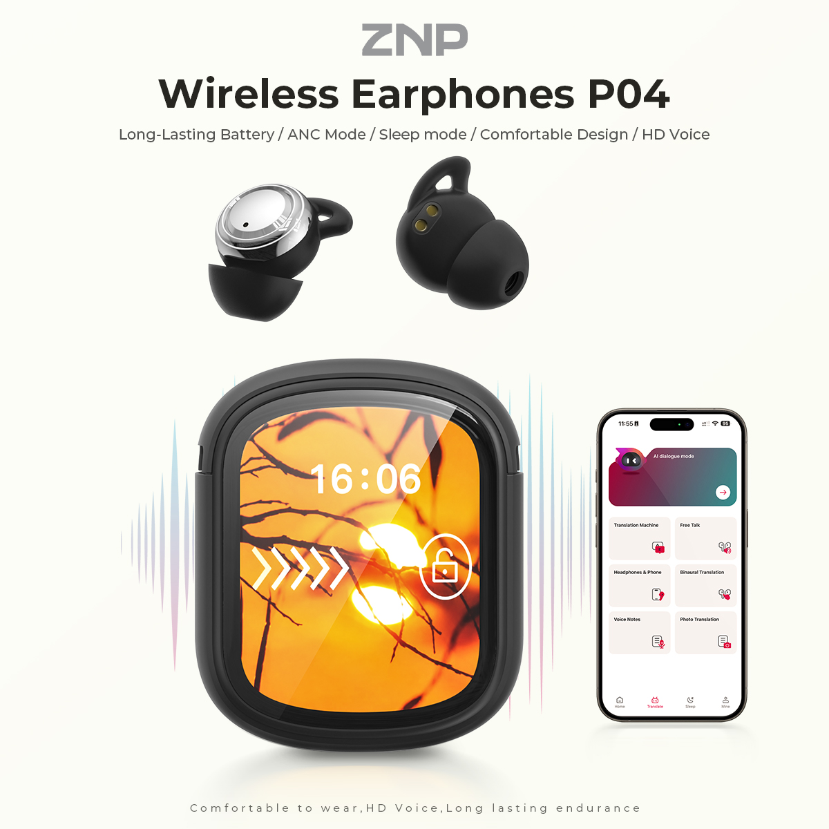 ZNP P04 Sleeping Aid Earbuds A - Usb C Cable review and price