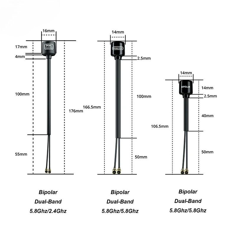 Flywoo Bipolar Dual-Band 5.8Gh - Antenna 2.4Ghz review and price