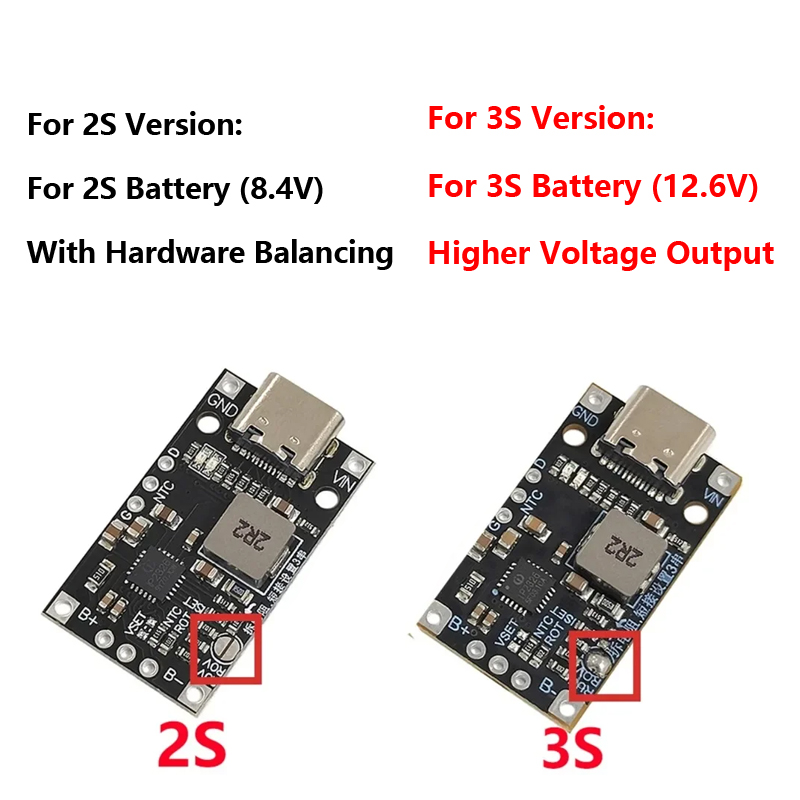 Type-C USB 2S 3S Li-ion Charge - Tp4056 Module review and price