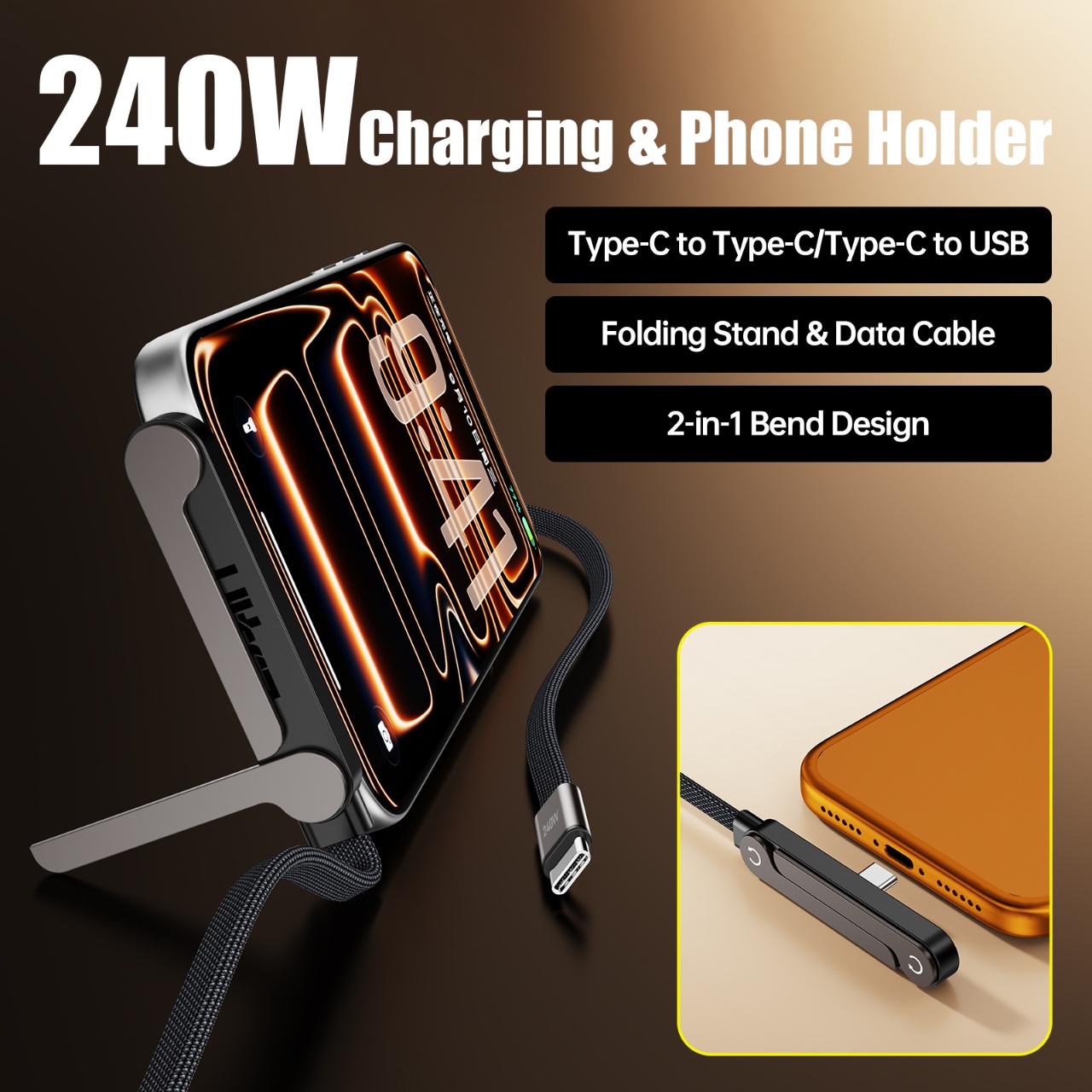 240W PD Fast Charging Type C t - Usb C Cable review and price