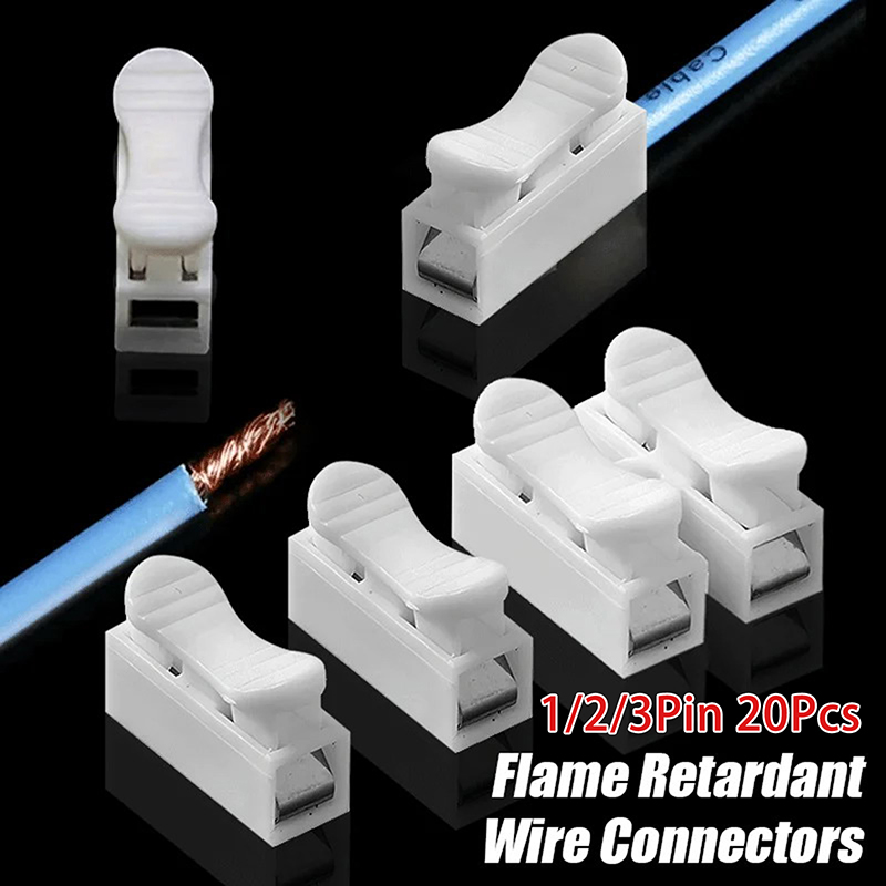 20Pcs 1P 2P 3P Spring Clamp Ca - Screw Terminal Block review and price